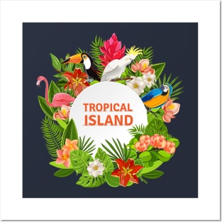 Tropical Island Posters and Art